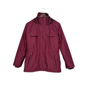 Merrell‎ Bandol Insulated Parka Jacket Burgundy Womens Small Thinsulate Platinum